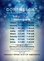 Dorfnäscht Kloten Winterzauber im Dorfnäscht - Opening Week